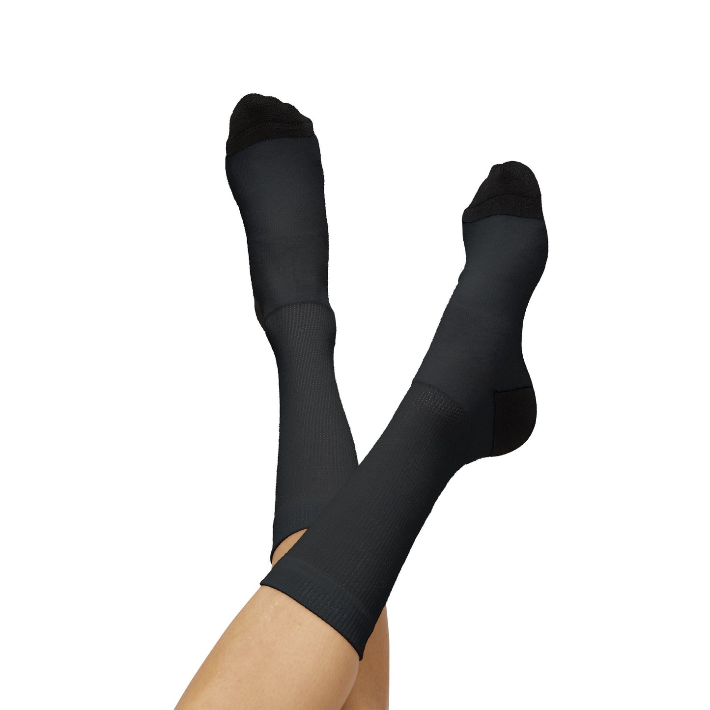 Athletic Black Crew Socks