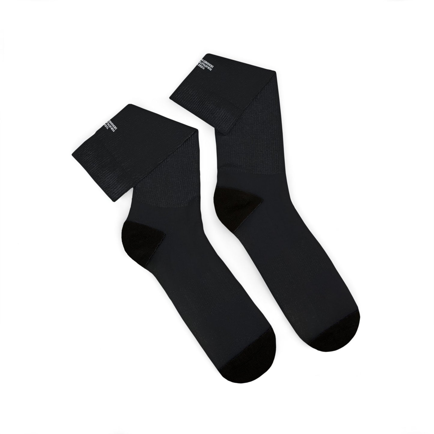 Athletic Black Crew Socks