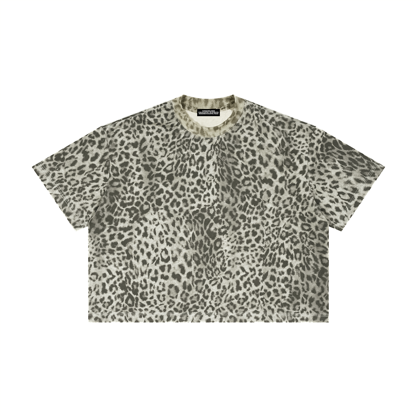 Unisex Leopard Print Boxy T-Shirt