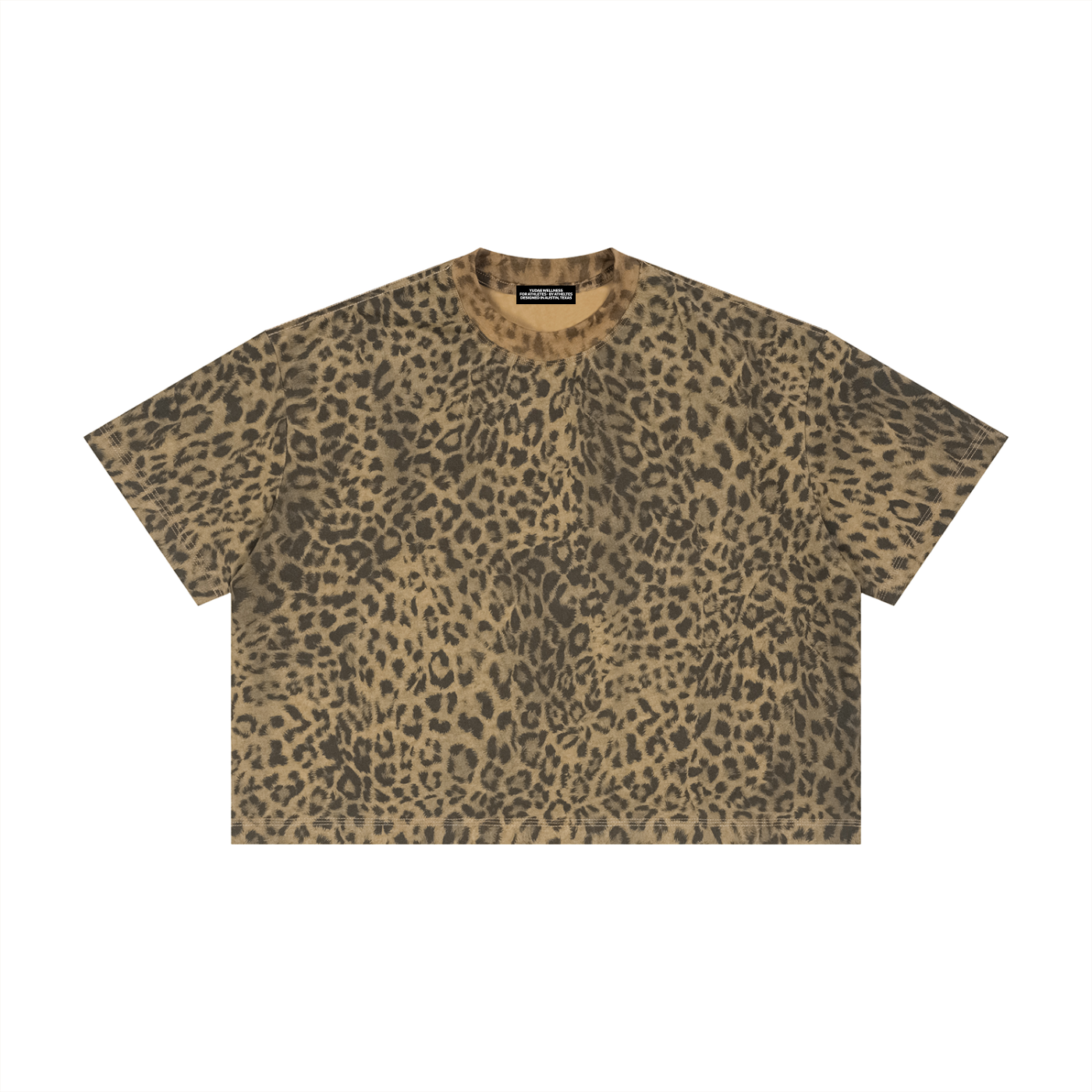 Unisex Leopard Print Boxy T-Shirt