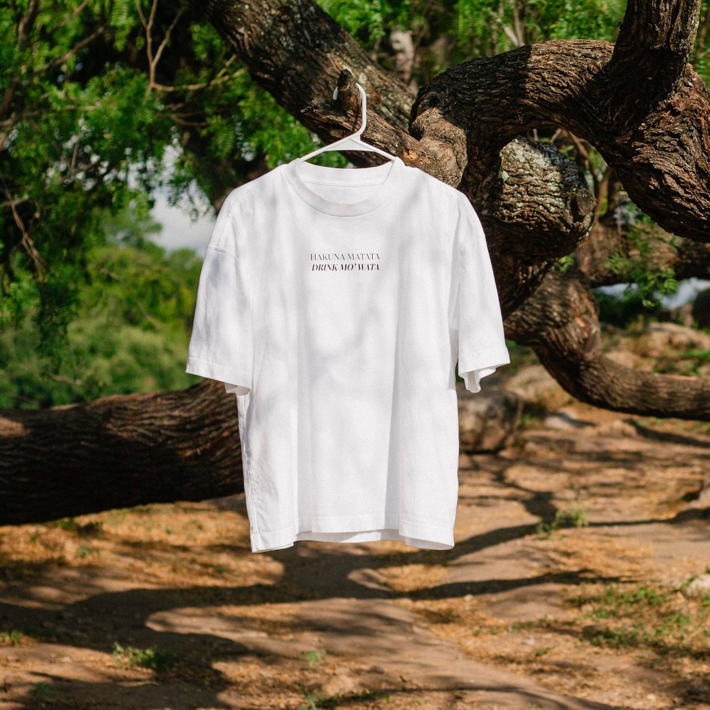 Hakuna Matata Hydration - Boxy Oversized Cropped T-Shirt - Hakuna Matata - Hydration - Yudae