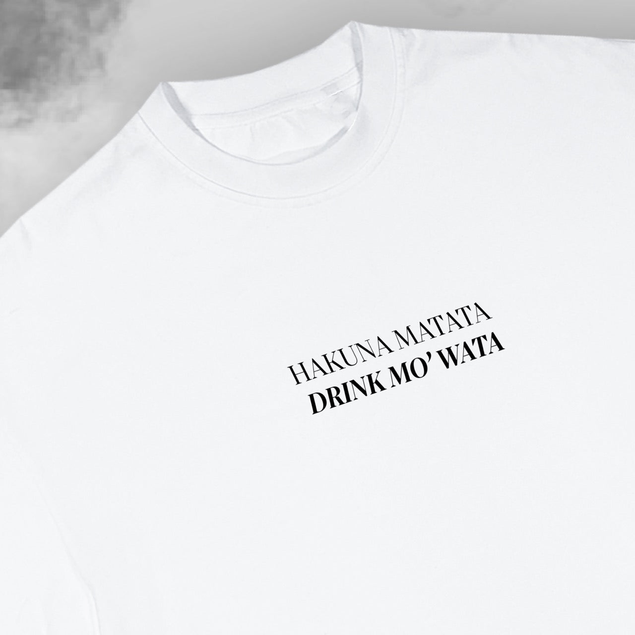 Hakuna Matata Hydration - Boxy Oversized Cropped T-Shirt - Hakuna Matata - Hydration - Yudae