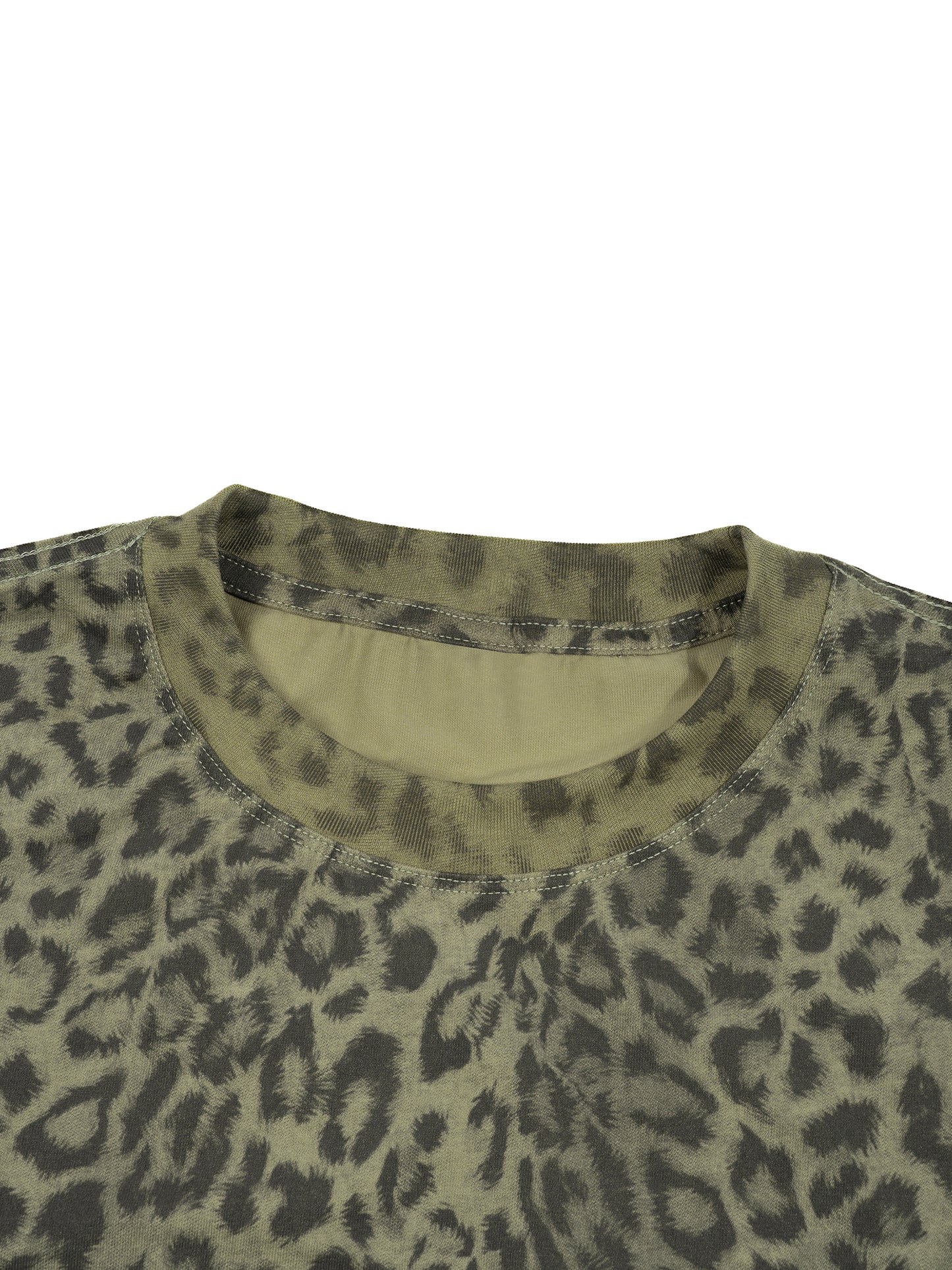 Unisex Leopard Print Boxy T-Shirt