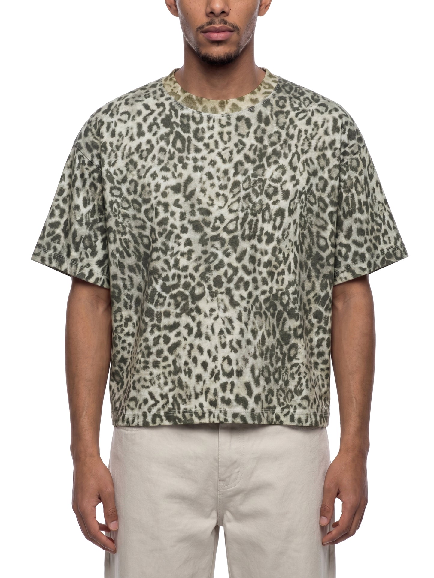 Unisex Leopard Print Boxy T-Shirt